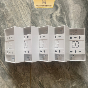 Combo 5 hộp đế nổi đơn Nanoco